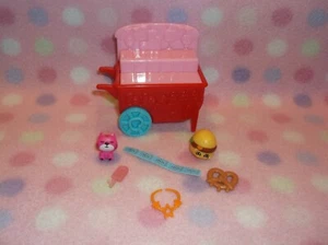 Doll Doll house Snack Food Cart Toy Cart With Accessories Set - Picture 1 of 2
