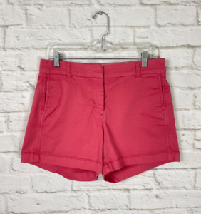 J CREW Womens Faded Red Chino Shorts Size 6