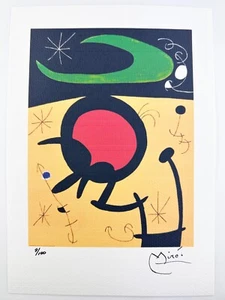 Joan Miro Original Vintage Art Print Lithograph Signed Limited with COA - Picture 1 of 3