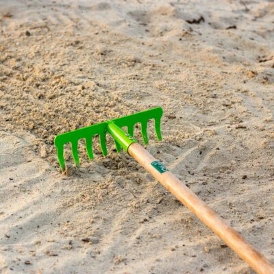 Gartenharke für Kinder, Kinderharke, Kinder- Rechen mit Holzstiel - Bild 1 von 4