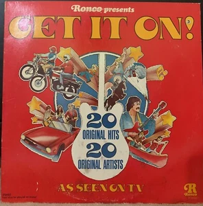 Ronco Presents Get It On 20 Original Hits 1974 Vinyl LP Record Album P 12101* - Imagen 1 de 2