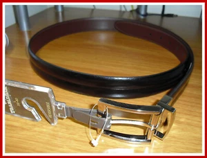 MSRP $85.00 ! Trafalgar Mens Size: L 38-40 Leather Reversible Belt Black/Brown - Picture 1 of 4