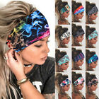 Women Sports Bandana Headband Sweatband Elastic Hairband Yoga Head Wrap Headwear