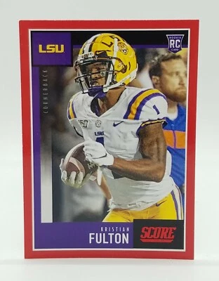 2020 Score Kristian Fulton Red Parallel RC #334 LSU / Tennessee Titans 🔥🔥 - Image 1 of 2