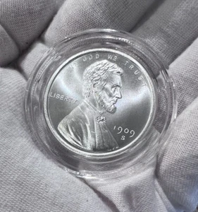 1909-S VDB Lincoln Wheat Cent 1/2 oz .999 Silver Round In Capsule - Picture 1 of 7
