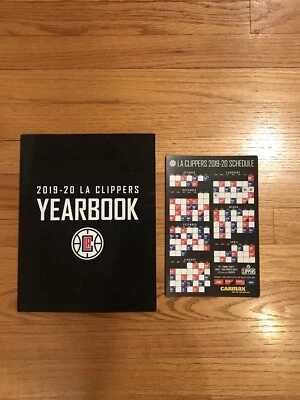 Los Angeles Clippers 2019-2020 Yearbook & Season Schedule Magnet SGA New! - Image 1 of 4