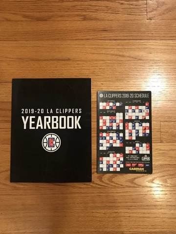 Los Angeles Clippers 2019-2020 Yearbook & Season Schedule Magnet SGA New! Cover