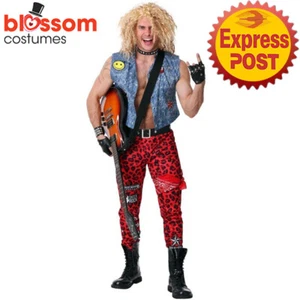 N1671 Mens 80s Punk Rock Star Band Mens Goth Costume Celebrity 1980s Outfit - Picture 1 of 5