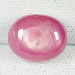 9.95 ct RARE GLOW PINK - NATURAL RUBY - OVAL CABOCHON GEMSTONE - See Vdo ON - Picture 1 of 3