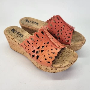 Korks Sandals US 7 UK 5 EU 37.5 Kork Ease Shoes Slides Platform Orange - Picture 1 of 12