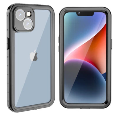 For iPhone 14 13 12 11 SE 7 8 XR XS Clear Bumper Case TPU Waterproof Cover - Image 1 of 4