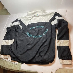 Vintage Advertising Erima Jacket S Windbreaker Figure Skating Club Eau Claire WI - Picture 1 of 12