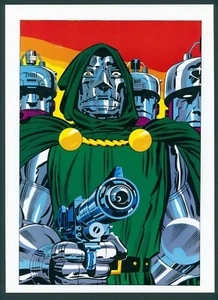 1978 FANTASTIC FOUR DOCTOR DOOM MARVEL COMICS PIN-UP POSTER JACK KIRBY KUNST NEUWERTIG - Bild 1 von 2