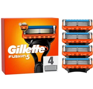 Gillette Fusion 5 Blades 4 Pack Cartridges Microfin Guard Brand New Genuine