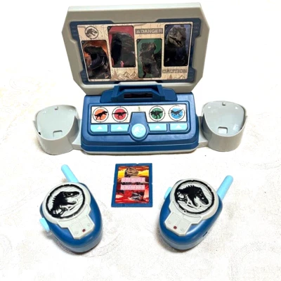 Usado en Excelente Condición Jurassic World Mission Command Center-Walkie Talkies y Tarjeta de Misión Foto 1 de 3