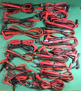 17 various New Test Lead Sets removed from Multimeters as shown in the 9 Photos - Picture 1 of 9