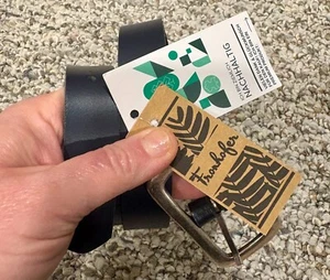 Fronhofer Ledergürtel Made In Italy Blau Dick Neu Größe 33,5" Damen - Bild 1 von 7