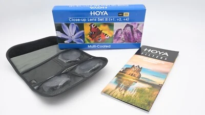 Hoya 55mm HMC Close-Up Lens Filter Set II +1 +2 +4 (15577) - Image 1 of 4
