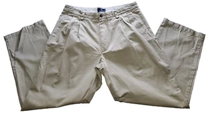 Dockers D3 Mens Size 34x30 Classic Fit Khaki Chino Pants Pleated Front Beige - Picture 1 of 9