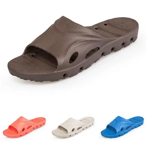 Men's Soft Indoor Bathroom Home Slippers Shoes Outwear Non-slip Rubber Casual B - Picture 1 of 14