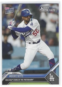 2023 Topps Now MLB Postseason MOOKIE BETTS  #PS-22 Los Angeles Dodgers - Picture 1 of 2