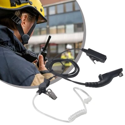 New Security Walkie Talkie PTT Headset Earpiece Mic Ear-Hook For Radio~ - Image 1 of 4