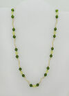 Genuine Peridots & Yellow Topaz Necklace 14k Yellow Gold - Nwt - Free Shipping