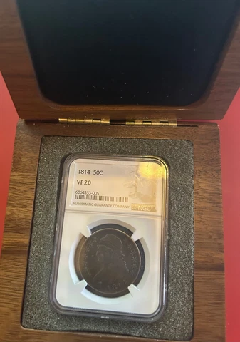 1814 Capped Bust Half Dollar VF-20 Cover