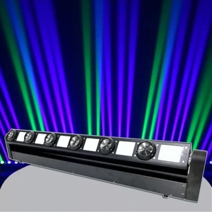 6Beam+6Strobe LED Moving Bar DMX512 Quick-Install Christmas Stage Lighting - Picture 1 of 8