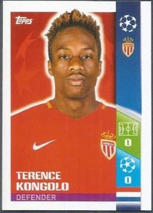  TOPPS CHAMPIONS LEAGUE-2017-18- #237-AS MONACO-TERENCE KONGOLO