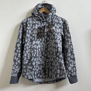 The North Face Big Girls Graphic Print Fleece Hoodie Gray L - Picture 1 of 5