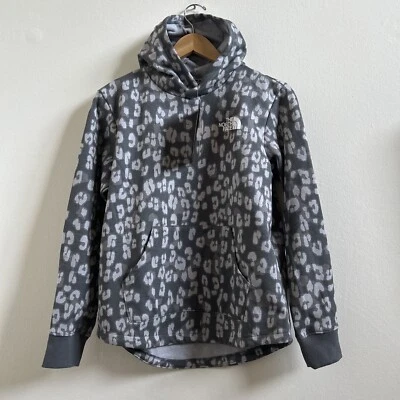 The North Face Big Girls Graphic Print Fleece Hoodie Gray L - Image 1 of 4