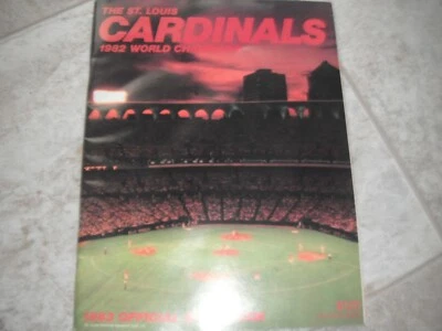 1983 St. Louis Cardinals Baseball Scorebook Unscored vs Chicago Cubs - Image 1 of 4