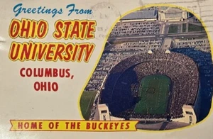 Vintage 1967 Posted Postcard W/5c stamp. "Greetings From Ohio State University" - Picture 1 of 3