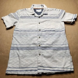 Sovereign Code Boys XL (18/20) Button Up Shirt Collar Short Sleeve Cotton Denim - Picture 1 of 7