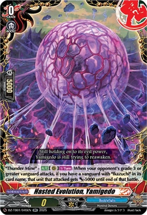 Hasted Evolution, Yamigedo DZ-TB01 045EN RR Cardfight Vanguard Buddyfight - Image 1 of 1