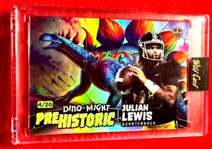 JULIAN LEWIS 2024 WILD CARD PREHISTORIC DINO MIGHT REFRACTOR # 04/20 COLORADO - Bild 1 von 3