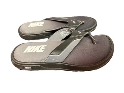 Nike стринги комфорта стельки пены шлепанцы сандалии черный мужской размер 11 новый - Изображение 1 из 4