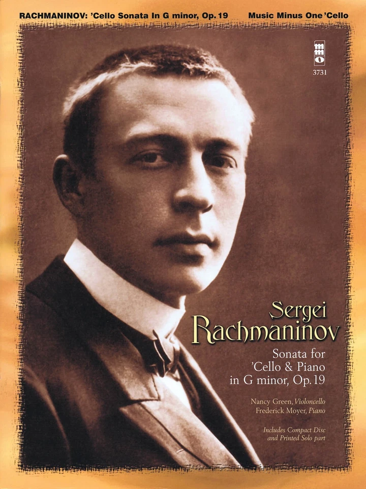 Rachmaninov Sonata for Cello & Piano Op 19 Sheet Music Minus One Book CD - Image 1 of 1
