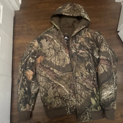 Mossy Oak Full Zip Padded Camo Hooded Coat Mens Sz M ,  inc  mossy oak gloves  - Image 1 of 4