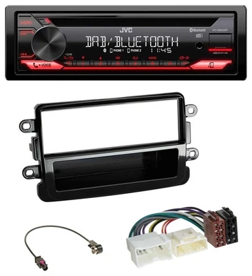 JVC CD DAB USB Bluetooth MP3 Autoradio für Dacia Lodgy Dokker Duster Sandero- pi - Bild 1 von 4
