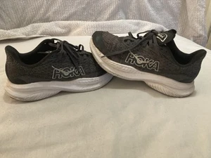 Hoka One One Size 5.5 boys MD women's 7 Black White unisex - Picture 1 of 9