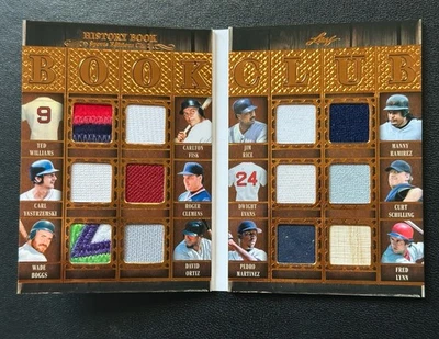 Libro de historia de hojas 2025 12 parche usado en el juego todos los Red Sox #/15 Williams Ortiz Boggs Foto 1 de 3