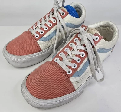 Vans Old Skool Multi color Twill Pastel Size 6.5 Mens/ 8-Women Skate Shoes - Image 1 of 4