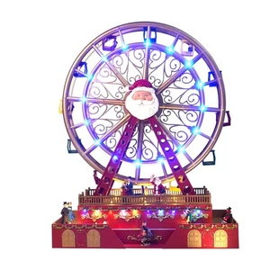 Christmas Rotating Ferris Wheel with LED Lights, 18" Big Christmas Animated D... - Picture 1 of 6