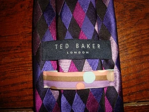 TED BAKER LONDON MEN'S 100% SILK TIE HARDLY WORN! - Picture 1 of 8