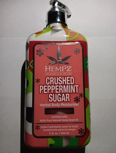 Hempz Crushed Peppermint Sugar Kräuter Körper Feuchtigkeitscreme 17 Fl. Limited Edition - Bild 1 von 2