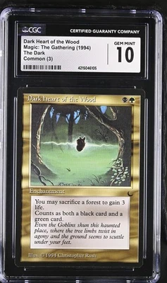 DARK HEART OF THE WOOD The Dark CGC 10 Gem Mint MTG [Nostalgium] - Image 1 of 2