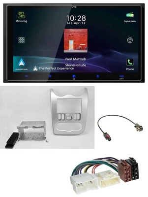 JVC USB Bluetooth 2DIN DAB MP3 Autoradio für Dacia Sandero Logan Duster ab 11 he - Bild 1 von 4