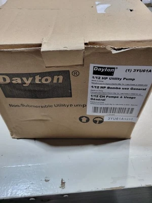 Dayton Utility Pump 3YU61 3/4"  MGHT X 3/4" MGHT - Image 1 of 4